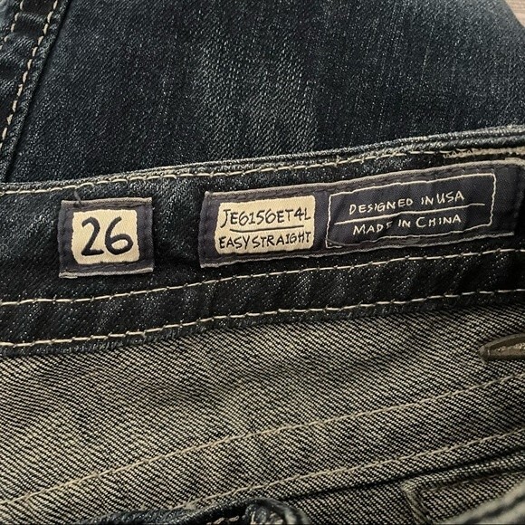 Miss Me Jeans FDL Easy Straight Dark Wash Rhinestone Bling Pockets Size 26 | 2 - Picture 12 of 15